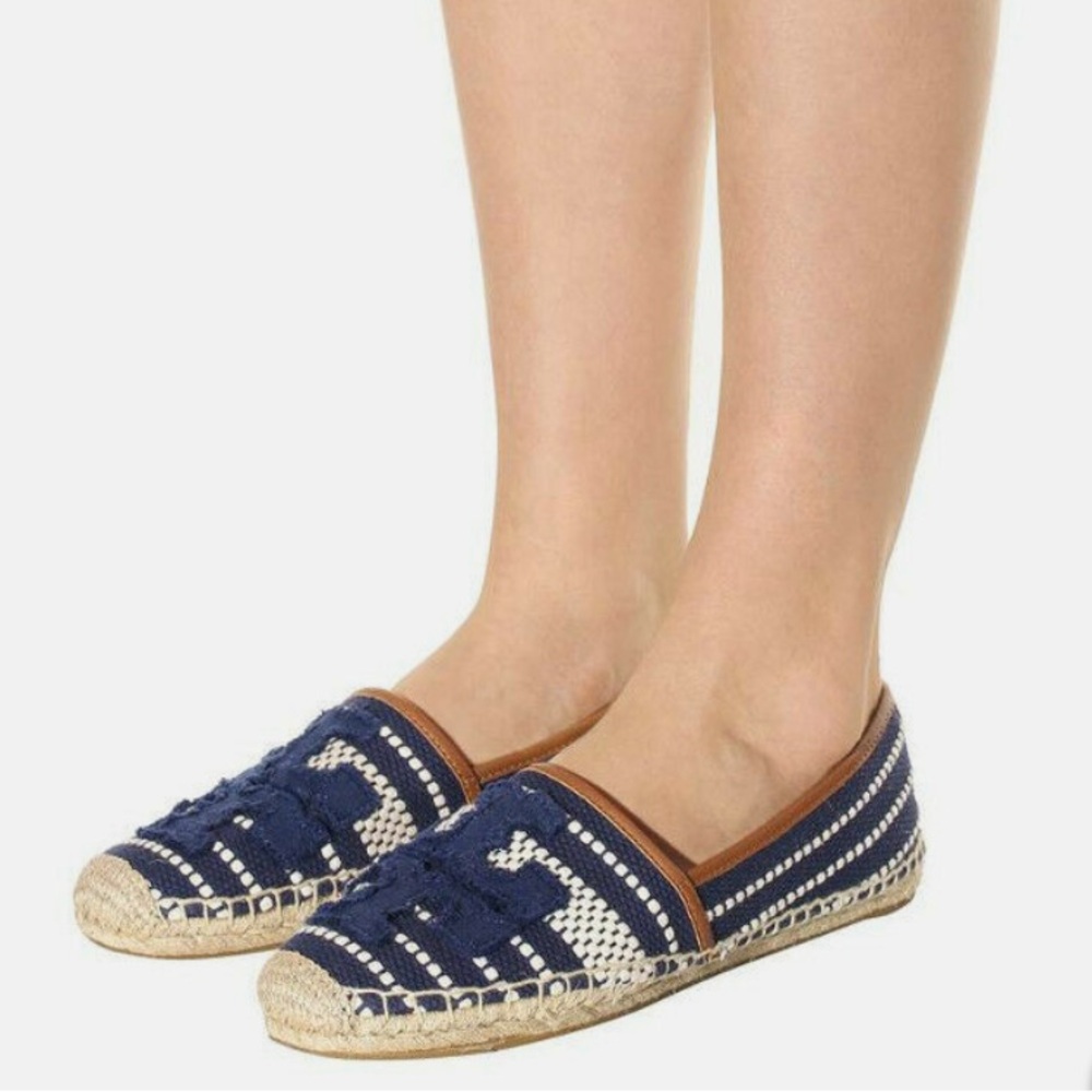 Tory Burch Canvas Navy Sea